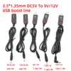 Ligne de boost de puissance USB DC 5V à 9V 12V Module étape USB Convertisseur Adaptateur câble câble 5.5 * 2.1 / 5.5 * 2,5 / 4.0 * 1,7 / 3,5 * 1,35 mm Plug