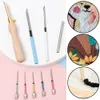 11pcs Punch Nadel Tool Kit Stickerei Stitching Punch Nadel Threader Stickerei Stochern Kreuzstich -Werkzeuge Stricken