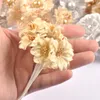 2 Bouquet Mini Golden/Planta Artificial Flores Flores de boda de Navidad Caja de regalo de regalos DIY Deco Suministros CP3091