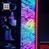 Башни бесконечно RGB панель бесконечная 3D -тройка корпусная пластина на заказ шасси украшения графического графического процесса задняя пласта