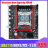 Cartes mères x99 Computer Motherboard DDR3 E5 2666 V3 LAG2011V3 INFORMATION MARROTHE 1866MHz PC Board Main 128 Go Ram M.2 Port NVME / SATA