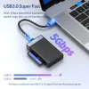 Hubs Orico 4 dans 1 USB 3.0 USB C Memory Memory Card Reader SD TF CF MS Adaptateur de carte flash compacte 5 Gbit