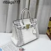 Sac à main en cuir BK Sacs pour femmes Sacs de crocodile haut de gamme Boucle de femme blanc brillant