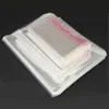 100pcs/4 size transparent sealed Opp plastic bag sachet gift bag, small packing bag for wedding jewelry