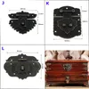 1x Vintage Bronze Furniture Buckle Clasp Lock Lock Haten Case Hasps Decoratieve sieraden Geschenkdoos Suitse HaGt Latch