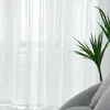 Curtain & Drapes White Embroidered Tulle Window Curtains For Living Room European Voile Sheer Bedroom Kitchen Door Drape Blinds De331L