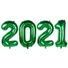 32 / 40inch Numéro de papier d'aluminium vert ballons d'hélium Ballons Ballons pour adultes décor anniversaire 1 2 3 4 5 6 7 8 9 pour les enfants décorations de fête d'anniversaire pour enfants