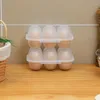 Lagerflaschen 6 Eierbehälter Clear Eggs Protection Box Transparent Korb wiederverwendbares Wagen für Rving Camping -Wanderpicknicks