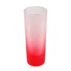 Mugs 144pcs Sublimation Mug 3oz (90ml) Colored Glass Mugs Frosted Shot Glass With Gradient Colorful Bottom Tumblers Cup Wholesale 240410