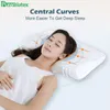 Purenlatex Memory Memory Foam Contour Contour Contour Cervical Pillow Dibrow Plich for Gide Back and Back Bollespers