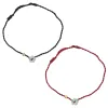 Chinese Ethnic Tassels Hand Rope Lucky Rope Bracelet Coin Flower Bangles Handmade Beaded Bracelet Implied Jewelry