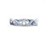 Clusterringen Spring Qiaoer 925 Lace Ring vrouwelijke kroon ontwerp eenvoudige persoonlijkheid dun gestapelde modetrend verloving voor vrouwen