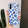 Huawei için Lucky Blue kötü göz P30 Lite P20 Pro P10 P40 P50 Mate 20 30 10 10 40 Telefon Kılıfı Yumuşak ColorFu Baskı Kapağı Fundas Capa