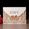 10 pezzi Inviti di nozze delle ali angeli Mariage Bride and Groom Baby Shower Party Supplies Favor Invite Party Supply