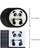 Panda Birthday Party Supplies Panda Panda Table Vérification Panda Panda Cups Napkins Paignes Bannières Nappes Popcorn Boîtes