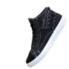 Bottes Spring and Automne Men Toomnas Chaussures Vintage Fashion Chaussures Chaussures décontractées pour hommes Style coréen Tendy High Top Chaussures Chaussures pour hommes