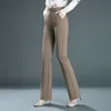 Pantalage de taille élastique du printemps et de l'automne augmente les pantalons de chroning stretch