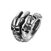 Gothic Dragon Claw Skull Ring Men Fashion Fashion Dominering 14k Gold Skull Ghost Head Motorcycle Biker Ring Jewelry Gift