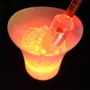 5L 6 Color LED Ice Bucket Waterproof Plastic Light Up Champagne Beer Buckets For Bars Nightclubs Night Party 240407