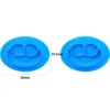 Chenkai 1pcs 8 colorido silicone bebê sorriso rosto prato de jantar infantil utensílios à prova d'água alimentos tigela de comida resistente a quebra