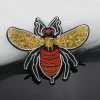 Geborduurde beed bijen patch borduurwerk bijen applique kleine plekken voor kledingzak paren diy accessoires naaien