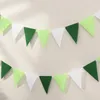 Dekoracja imprezy 2PCS świeży zielony proporczyk Banner Banner Bunting Bunting Flowers.