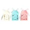 Baby Shower Gift Box Laser Hollow Cute Bear Chocolate Packaging Boxes Children's Day Birthday Party Favors Decor Supplies