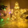 Christmas Tree Star Topper Christmas Ornament Star LED LIGNES POUR TOP TOP TOP TOP Nouvel An Home Decor Night Lampe Noel Navidad Cadeau