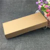 12pcs/Los brauner Kraft Geschenkboxen Blanker Speicherbox Verpackungspapierboxen für Geschenke/Süßigkeiten/Buch/Kunsthandwerk lang großgröße