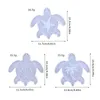 DIY Turtle Shape Keychain Silicone Epoxy Mold Diy Ornaments hängsmycken Crafting Mold For Valentine Love Gift