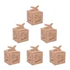 10pcs Aircraft Forme Kraft Paper Candy Box thème de voyage Boîte de bonbons