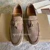 Lp Mokorsyka na fortepiany damskie buty sukienki it designer luksus mody branża skóra płaska niska zamszowa krowa skóra Oxfords Casual Moccasins Lazy Shoe 35-45