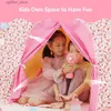 Tents Toy Kids Gioca in tenda Princess Castle Gioca in tenda Oxford Fabric Grande Fairy Playhouse con borsa da trasporto per ragazzi Girls Indoor Outdoor L410