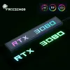 Panneau d'éclairage de la carte vidéo de refroidissement pour RTX 4090 3090 3080, MOD GTX ROG 4070 4080 GPU PLAQUE ARGB, GAMER CABINET FIGHT LAMP SYNC