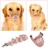 50%Hotplastisk justerbar husdjur Cat Mouth Mouth Basket Design Anti-Bite Mask Pet Dog Mouth Cover för valp och medelstora hundtillbehör