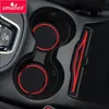 Cherokee KL을위한 Smabee Anti-Slip 고무 게이트 슬롯 매트 2014 2017 2017 2018 2019 Accessories Cup Holders Non-Slip Mats