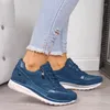 Fitness Shoes Xahn Mulheres Casual 2024 Fashion Wedge Flat Zipper Lace Up Ladies confortáveis tênis femininas vulcanizadas