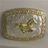 1 pezzi Golden Horse Western Cowboy Belt Belt Fibbia per uomini Hebillas Cinturon Jeans Belt Head Fit 4 cm Large Belts2499