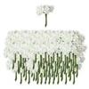 Dekoracyjne kwiaty wieńce sztuczne plastikowe bukiet ślubny centralny dekoracje biura domowego1737