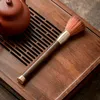 Pennello di pulizia in stile cinese creativo intaglio intagliato a mano in legno di sandalo manico per i capelli Accessori per tè per la pulizia della pulizia