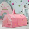 Leksakstält säng tält för barn lek tält bärbar vikning tält popup inomhus leksaker tält barn bärbart lilla hus fairy house play tält l410