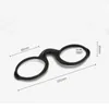 Solglasögon 2024 Soft Silicone Pince Nez Armless Nose Resting / Clip Reading Glasses Case Portable Fashion High Quality