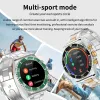 Regardez AW12 Smart Watch Sports IP67 1.28 pouces en acier Smartwatch Sleep Fitness Blood Heart Cate Rate BT Music Play