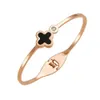 Gold Plated Classic Fashion Charm Bracelet Four-leaf Clover Designer Jewelrys Elegant Mother-of-pearl Bracelets for Women and Men High Quality