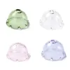 10 PC Glass Bead Cone Multipetal Flower Bead End Caps for Wind Chimes Home Crafts Making Decor Gifts 21x13mm Hole 2mm 240408