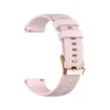Sigle de silicone en or rose pour Samsung Galaxy Watch Active 2 40/44mm / 3 41 mm pour Huawei GT 2 42 mm / GTR 42 mm / bip u s