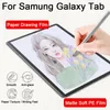 Filme de papel de desenho anti-Glare para Samsung Galaxy Tab S6 Lite 10.4 S8 Ultra S7 11 Plus/Fe 12.4 S5E A8 A7 10.5 PE Protetor de tela PE