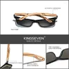 Lunettes de soleil Brand Kingseven Brand à la main Natural Zebra Wood HD Polarisé Lens Men de soleil Soleil Femmes UV400 MIORROR LES LEURES