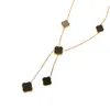 Colliers de mode classiques pour femmes élégants colliers de méd d'office de trèfle 4 / quatre feuilles