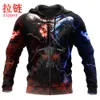 Bull Riding Red Blue Fight 3d All Over Imprimé Men Sweat à capuche Unisexe Sweat Sweat Streetwear Sweates Casual Hoodies DK455